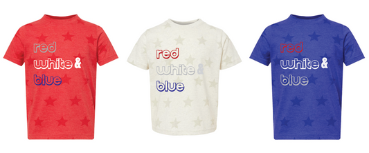 red, white & blue