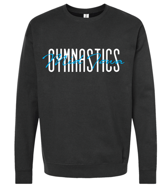 Mid Iowa Gymnastics Front Crewneck Sweatshirt