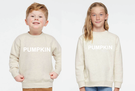 PUMPKIN Crewneck Sweatshirt - Natural Heather