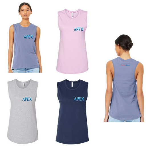 BELLA + CANVAS - Women's Jersey Muscle Tank - APEX Left Breast/Remax Neck