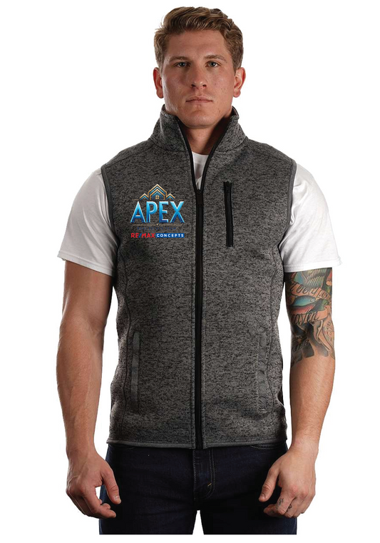 Burnside - Sweater Knit Vest- APEX REMAX Right Breast