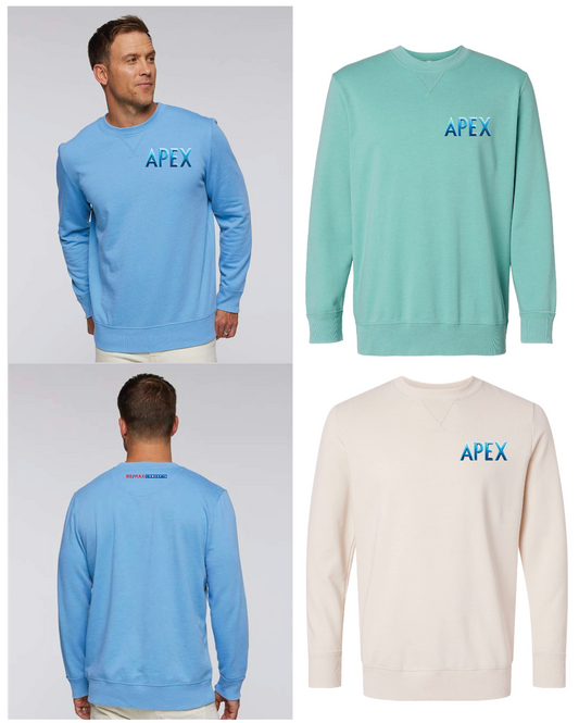 LAT - Vintage Wash Fleece Crewneck Sweatshirt- APEX Left Breast/REMAX Neck